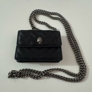 Kurt Geiger Black Quilted Crossbody Bag